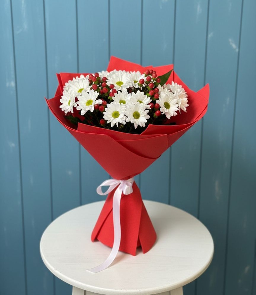 Букет цветов из: Хризантемы в Вознесенье