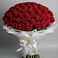 Букет 101 Красная роза Блэк Мэджик в Вознесенье