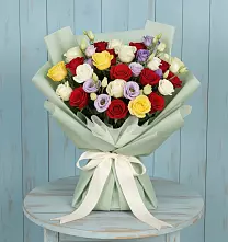 Букет цветов из:  Розы в Вознесенье