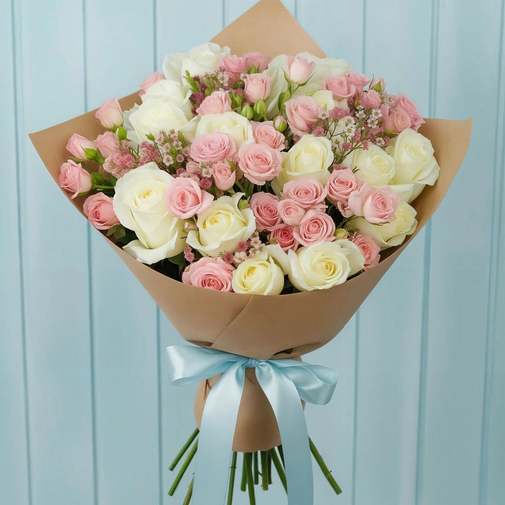 Букет цветов из: Розы в Вознесенье
