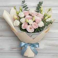 Букет цветов из:  Лизиантусы #REPLACE_PRED# Вознесенье