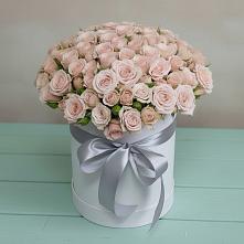 Цветочная композиция из Розы в шляпной коробке #REPLACE_PRED# Вознесенье