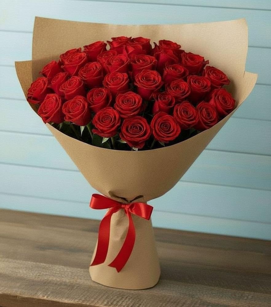 Букет Красные розы Милано в Вознесенье