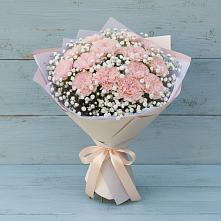Букет цветов из:  Гвоздики в Вознесенье