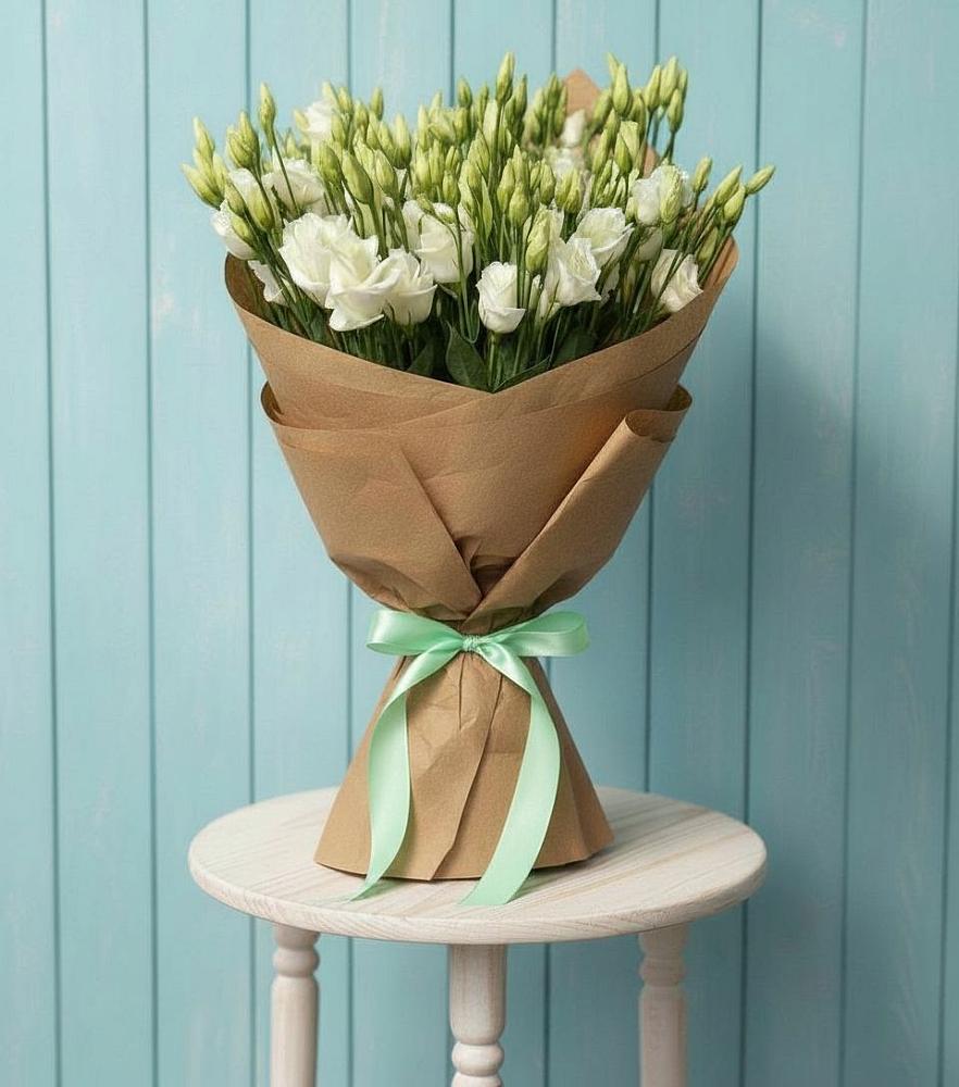 Букет цветов из: Лизиантусы в Вознесенье