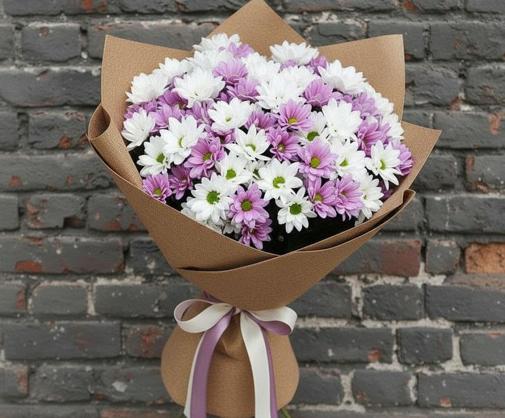 Букет цветов из: Хризантемы в Вознесенье