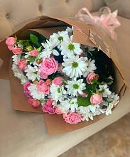 Букет цветов из:  Розы и Хризантемы #REPLACE_PRED# Вознесенье