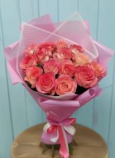 Букет 15 Розовых роз Равель в Вознесенье