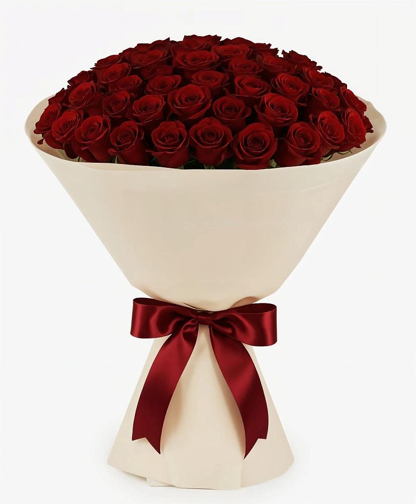 Букет 101 Бордовая роза Блэк Бакарра в Вознесенье